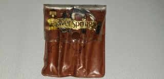Rare Silver Springs Florida Souvenir Micro Tool Kit Pouch Mini Tools Hong Kong