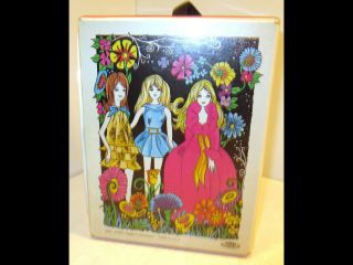 Vintage 1970 Topper Dawn Doll and her Friends Mod Carry/Storage Box Case Vinyl 3