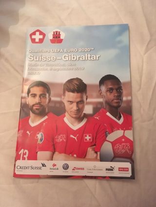 2019 Switzerland V Gibraltar Very Rare