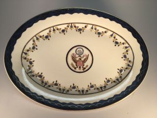 Chinese Export Whitehouse Platter Old Ceramic Great Seal Of The United States