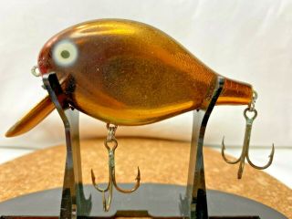 Vintage Thompson Doll Top Secret Ts - 74 Gold Metallic Fishing Lure Light Use