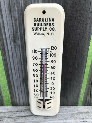 Carolina Builders Supply Wilson,  North Carolina Advertising Thermometer Nc Rare