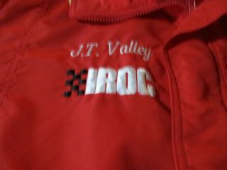 Vintage 80 ' s 90 ' s IROC JT Valley Red Racing Jacket Size L Rare 2