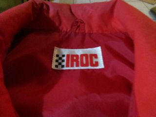 Vintage 80 ' s 90 ' s IROC JT Valley Red Racing Jacket Size L Rare 3