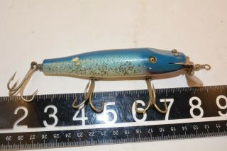 Old Early Wooden Glass Eye Creek Chub Pikie Bait Colors 1 D