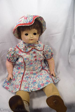 Effanbee - 1920s - Composition & Cloth - Mama Doll - Needs Tlc - 28 "
