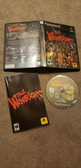 Rare The Warriors For The Sony Ps2 Playstation 2 And Case