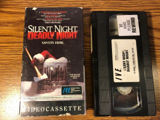 Silent Night,  Deadly Night Vhs Video Cassette Horror Very Rare Oop 1986 Movie