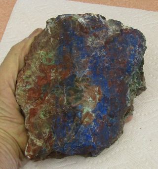 Very Large Mineral Specimen Of Copper Ore,  Azurite,  From Gila Co. ,  Arizona