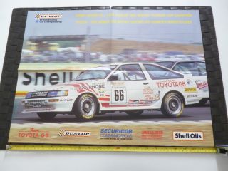 Chris Hodgetts 1987 Dunlop Rac Btcc Champion Toyota Gb Autosport Poster Rare