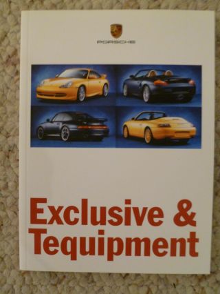 1998 / 1999 Porsche Exclusive & Tequipment Showroom Sales Brochure Rare Awesome