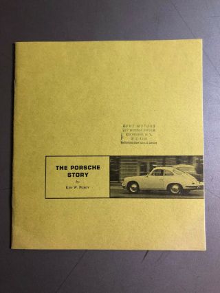 1964 Porsche " The Porsche Story " 356 - C Showroom Advertising Sales Brochure Rare
