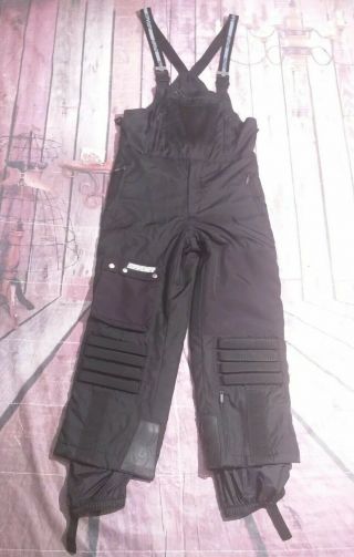 Rare Spyder Bib Overalls Pants Men’s Snow Ski Work Black Pants Size Large