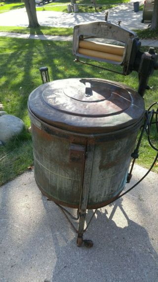 Antique - 1912 Copper Syracuse Washing Machine Co Model M Easy Wash - Local Pickup
