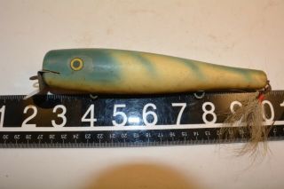 Old Early Wooden Captin Bill Surf Salt Water Striper Casting Lure Take A Look D