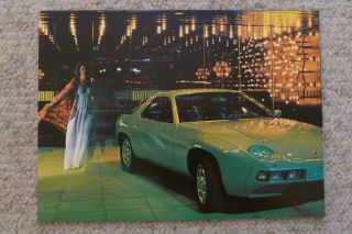 1978 Porsche 928 Coupe Showroom Advertising Sales Poster Rare Awesome L@@k