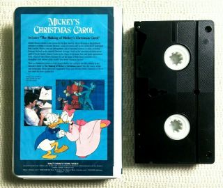 Mickey ' s Christmas Carol VHS Disney 1985 Classic Clamshell Release RARE 2