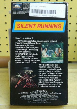 RARE OOP Silent Running VHS film 1971 sci fi Bruce Dern D TRUMBULL 2