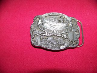 Rare Nta National Trapping Association 35th Anniversary 1994 Belt Buckle