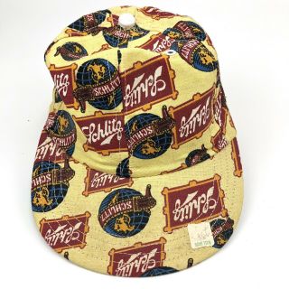 Vintage 1950s - 70s SCHLITZ BEER Baseball Cap Wall Drug Rare Hat 3