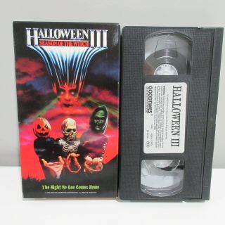 Halloween 3: Season Of The Witch (vhs) Rare Horror Movie