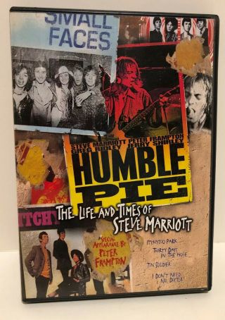 Dvd Humble Pie The Life And Times Of Steve Marriott 2000 Peter Frampton Rare