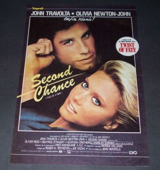 Olivia Newton John - John Travolta Rare Tr Poster - Grease - Two Of A Kind 51124