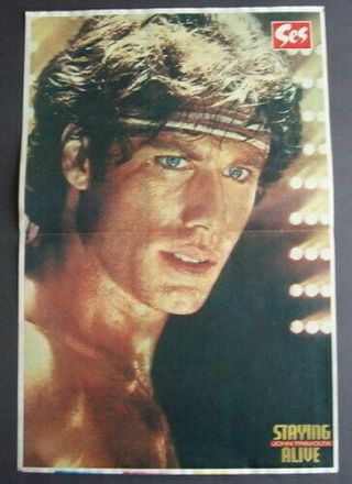 John Travolta Rare Turkish Poster Staying Alive 51160