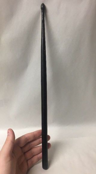 Antique Early Wood Drum Stick (single) No Markings 17 Inches