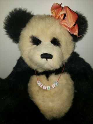 " Guilin " - Large Smithsonian Institute 22” Classic Jointed Teddy / Panda Bear