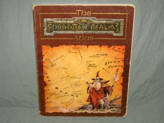 Ad&d 2nd Edition Accessory - The Forgotten Realms Atlas (very Rare And Vg, )