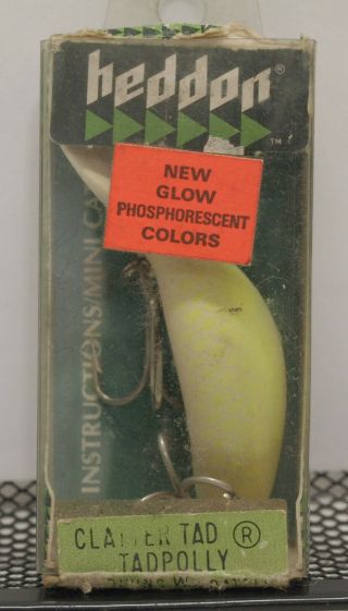 Vintage Heddon Clatter Tad Tadpolly Fishing Lure 9000dy 8a - 1/2 Oz,  3 "
