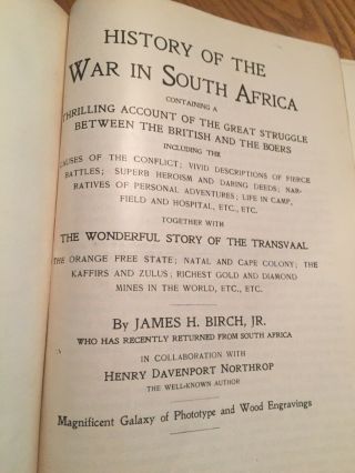 History Of The War In South Africa Antique Book From 1899