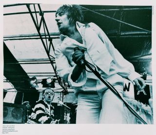 Rod Stewart - Classic Black & White Picture / Mini - Poster - Elton John 1974 Rare