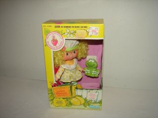 Vintage Strawberry Shortcake Lemon Meringue Doll And Pet Frappe Boxed
