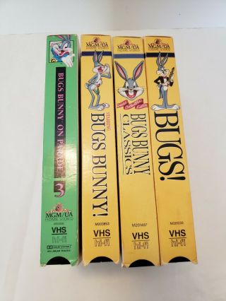 VHS BUGS Bunny CARTOON MOVIESTARS RARE RELEASE 1988 MGM/UA VG 3