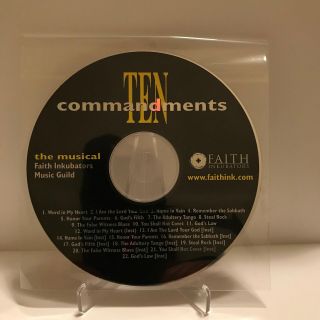 (Nearly) RARE Ten Commandments The Musical Faith Inkubators CD - XclusiveDealz 3