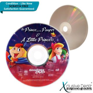 Rare The Prince And The Pauper & A Little Princes Dvd - Scratch Disc Xd17