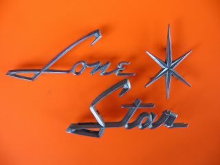 Vintage Lone Star Metal Boat Emblems,  Extra 1960s Rare 1539