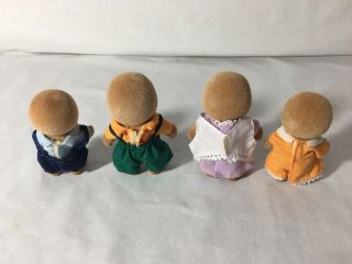 Calico critters/sylvanian families Vintage Maple Town Mole Family Of 4 2