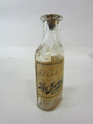 Antique Johnston Pharmacy Bottle Bucyrus Ohio 3