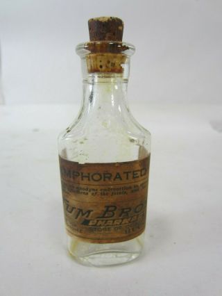 Antique Tum Bros.  Pharmacy Bottle Bucyrus Ohio