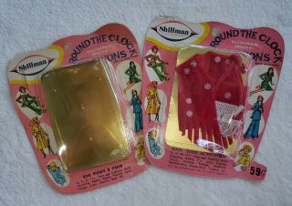 Vintage Shillman 70s Barbie Clone Mod Round The Clock Fashion Red Vest Purse
