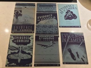 Ultra Rare Ww2 Air Ministry Evidence In Camera Series 10 Books December 1942 - 43