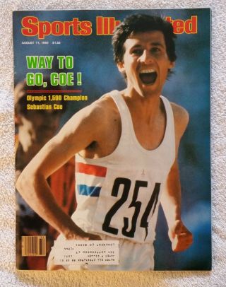 Sports Illustrated August 11,  1980; Way To Go Coe,  Olympic 1500 Winner Coe - Rare