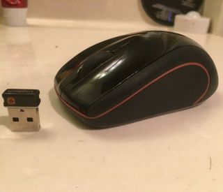 Logitech Black Wireless Laser Mouse And Receiver M - 505 (m - Rby125) - Rare