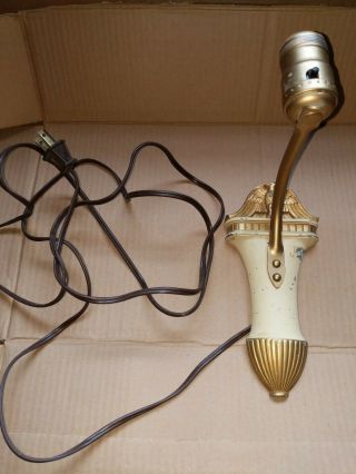 Mid Century Wall Mount Plug In Light Fixture With Eagle