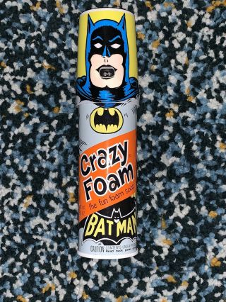 Vintage Rare ‘70s Batman Crazy Foam Can Full Nos Mego