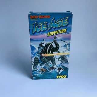 Dino - Riders Vhs Ice Age Adventure Tyco Animated Action Series Mammoth Rare
