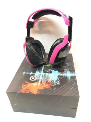 Astro A40 Pc Headset (neon Pink) Rare (cmp025200)